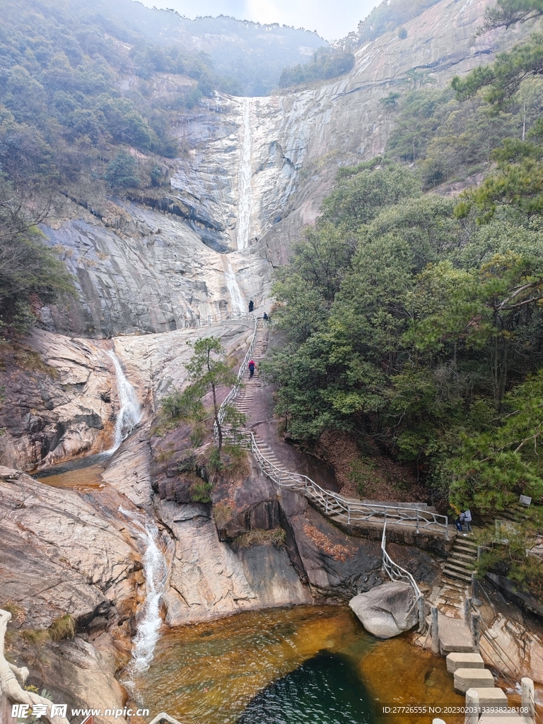 黄山摄影图 九龙瀑