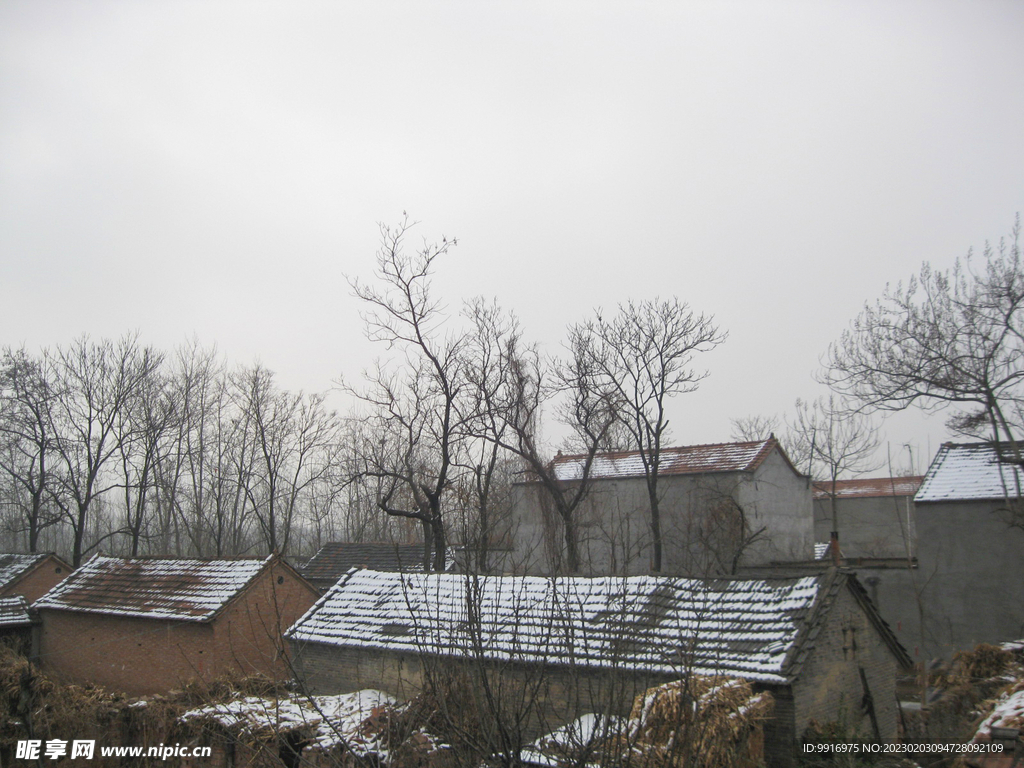 雪后农村