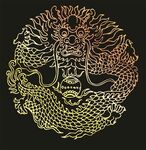 传统龙纹花纹 