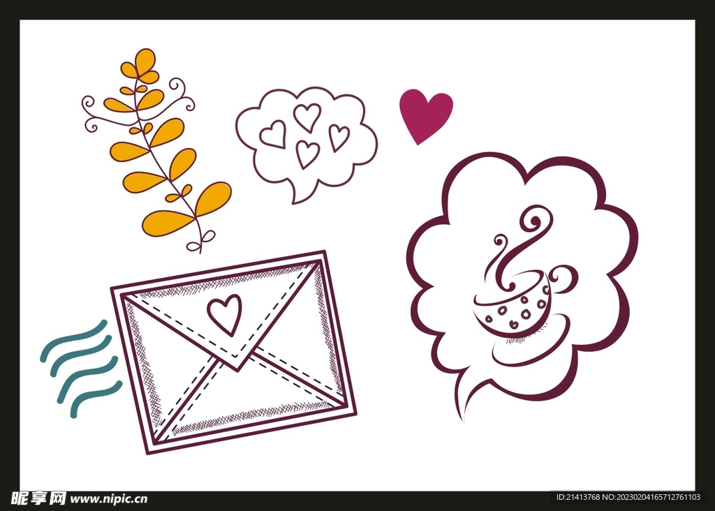 手绘卡通素材设计图__其他_动漫动画_设计图库_昵图网