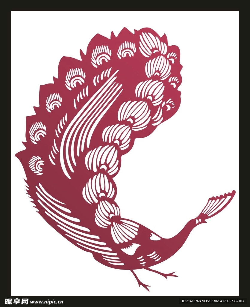 传统龙纹花纹 