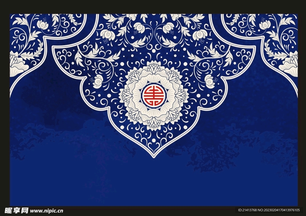 传统花纹底纹 