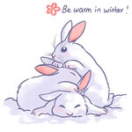 冬季小雪兔