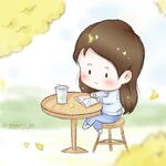 树下女孩