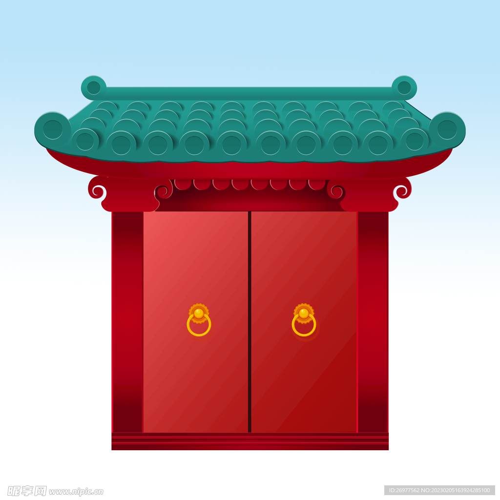  中式大门 