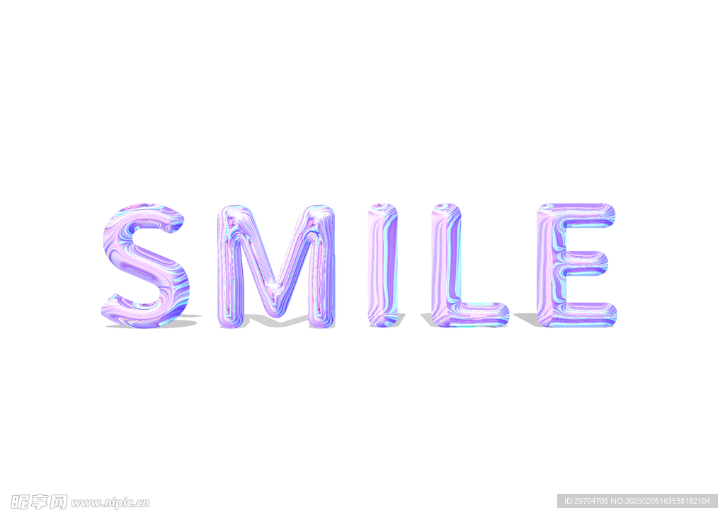 smile 3D字体