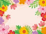 手绘花朵海报