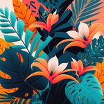 鲜花插画