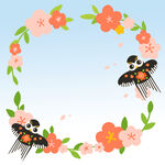  花卉边框