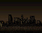 夜晚城市建筑
