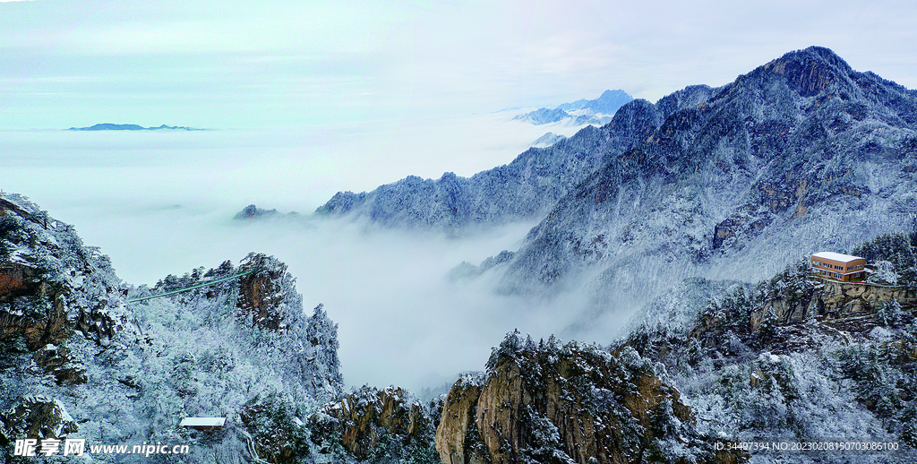 老界岭雪景