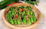 笼仔蒸菜心