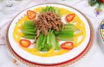 土芹菜拌肉丝