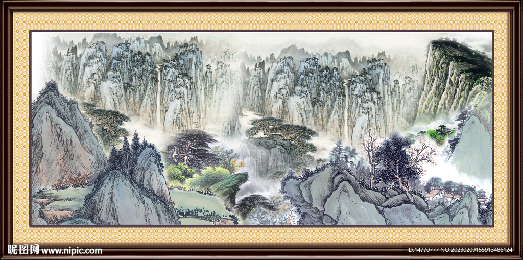 山水风景画 