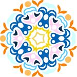 春季春天复古印花图案图形背景