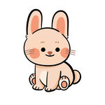 卡通兔子插画