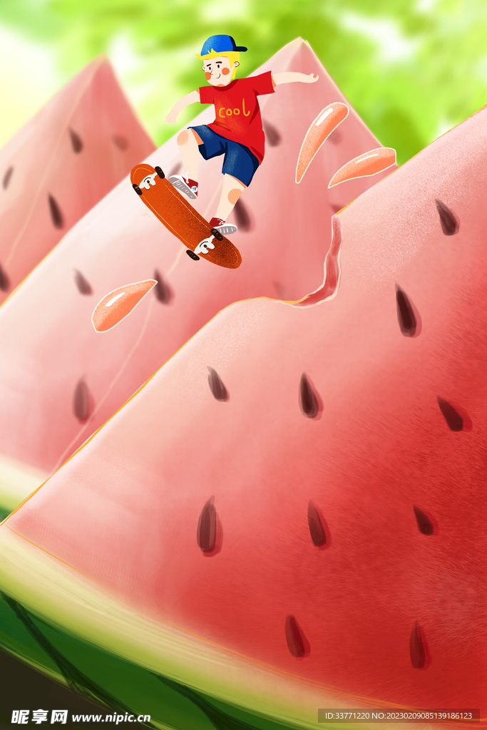 卡通西瓜