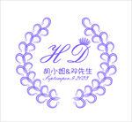 紫色婚礼LOGO