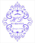 紫色浪漫婚礼LOGO
