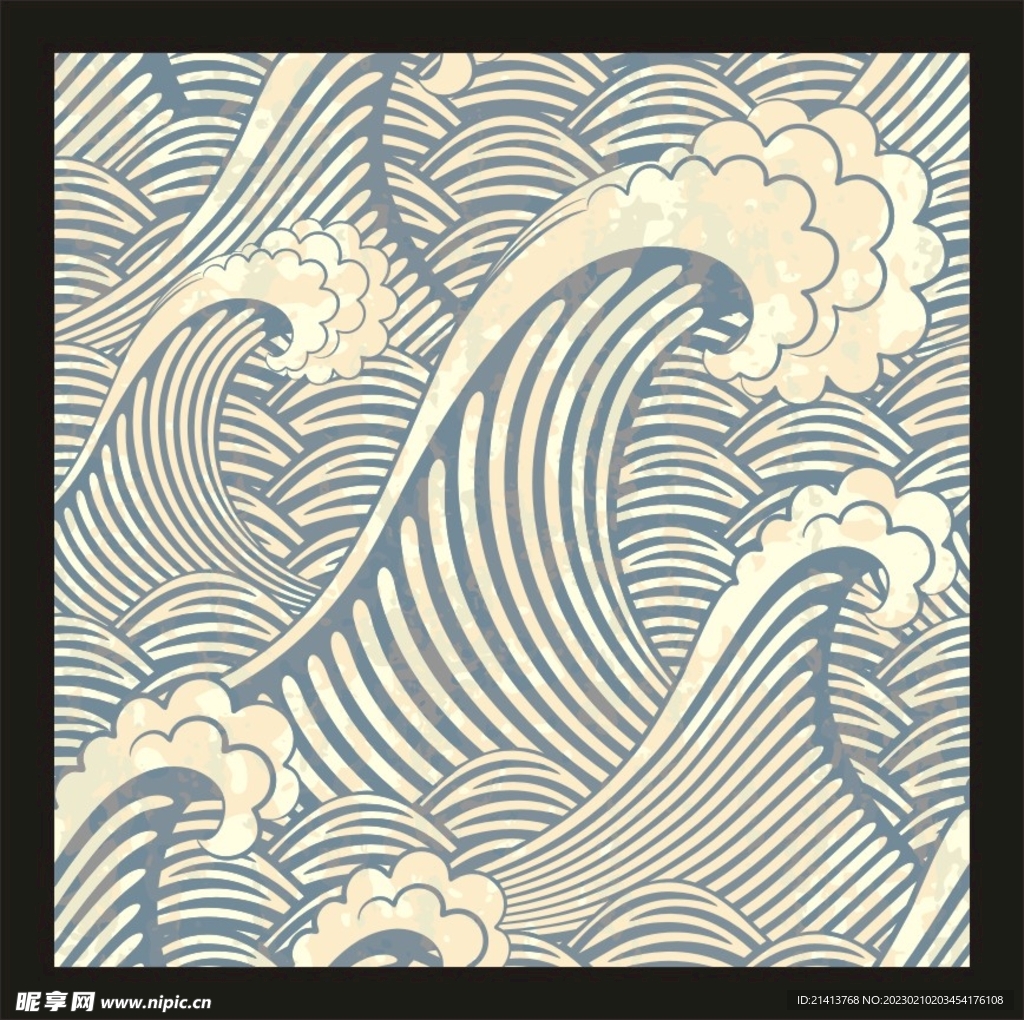 波浪水纹素材