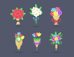 可爱鲜花花束