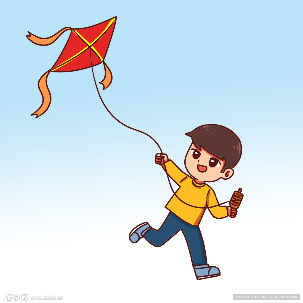  放风筝 