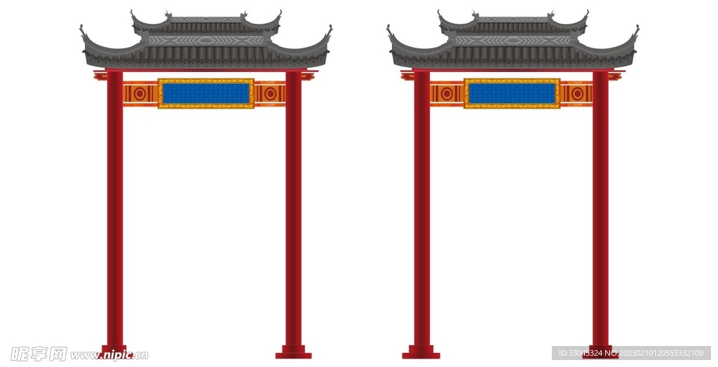 仿古门楼 