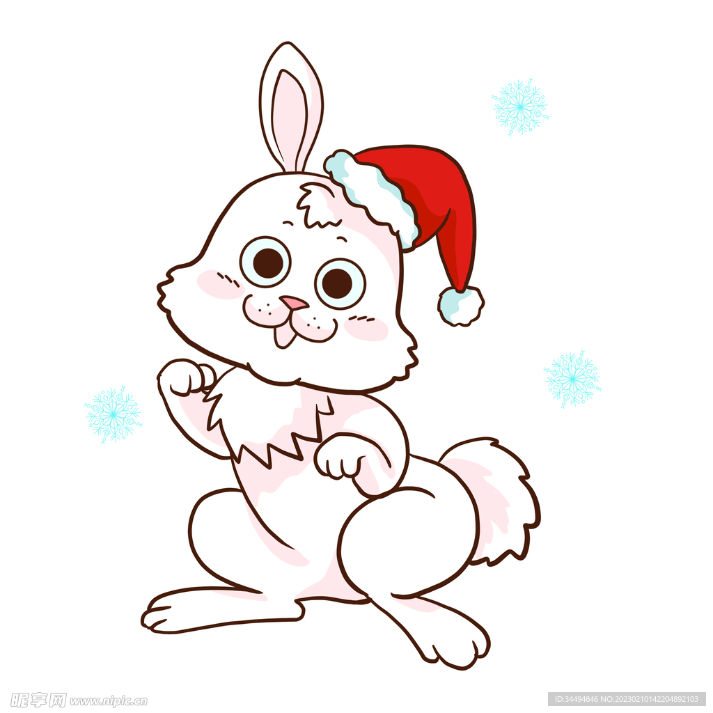 圣诞节小兔子