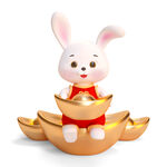兔子金元宝