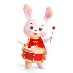 兔子敲鼓