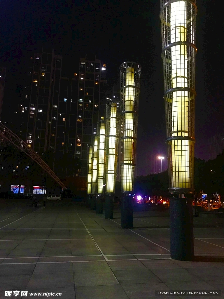 夜晚城市风景  