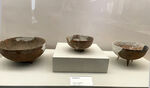 西安半坡博物馆文物红陶圈足钵