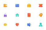 12个彩色图标icon