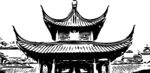 明清建筑矢量剪影