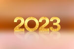 金色光斑装饰倒影效果2023