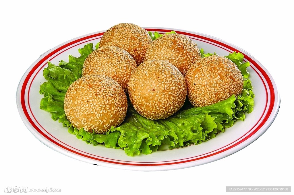 豆沙麻团