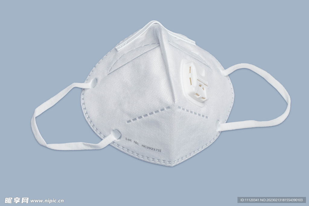 白色款呼吸阀防护口罩