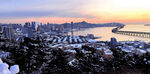 城市雪景图