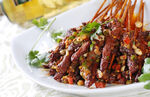 绿草羊肉串