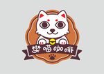 猫图案咖啡logo