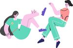 交流组合创意矢量素材