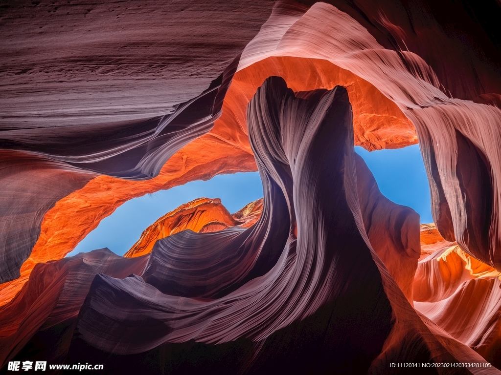 美国羚羊峡谷景观风光摄影