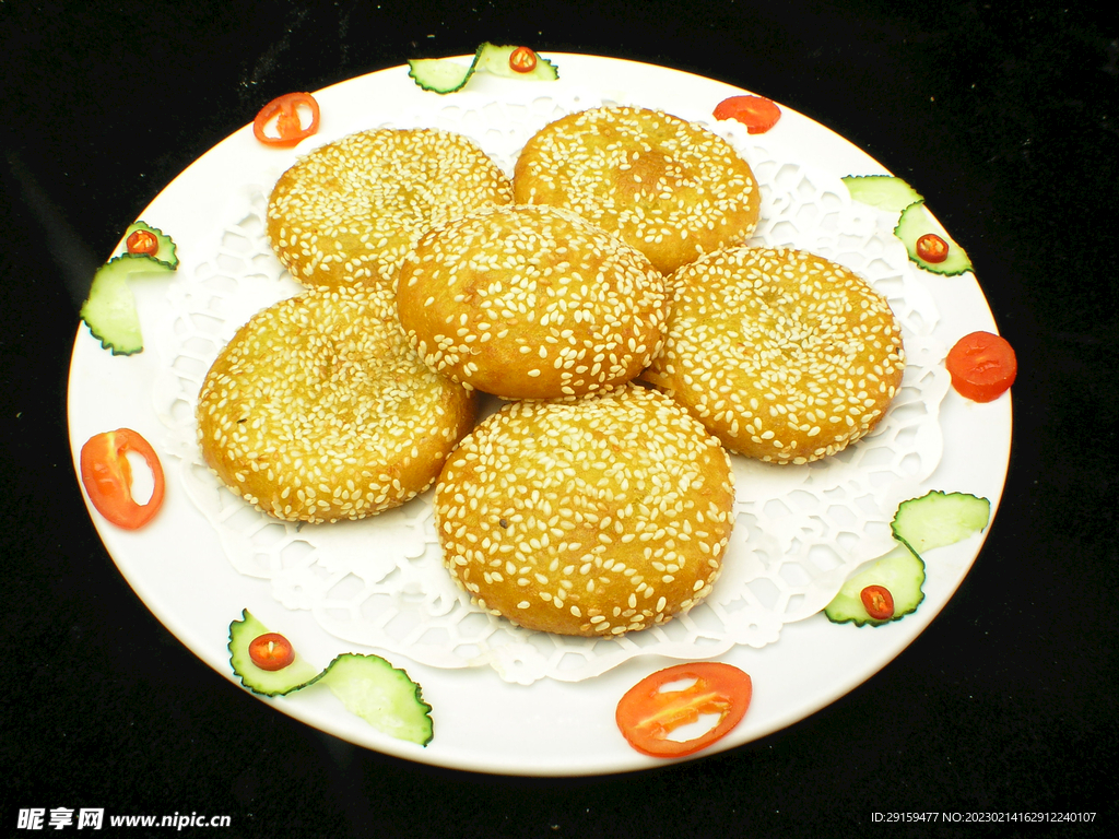 豆沙薯饼