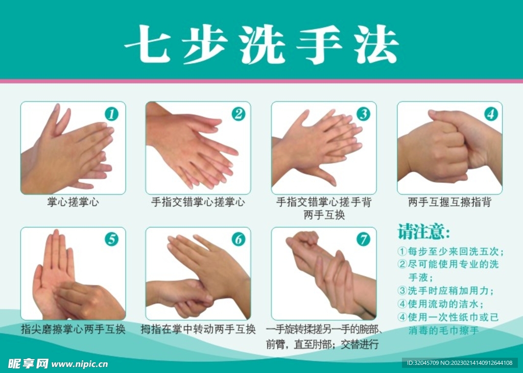 七步洗手法