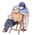 回家看望老人
