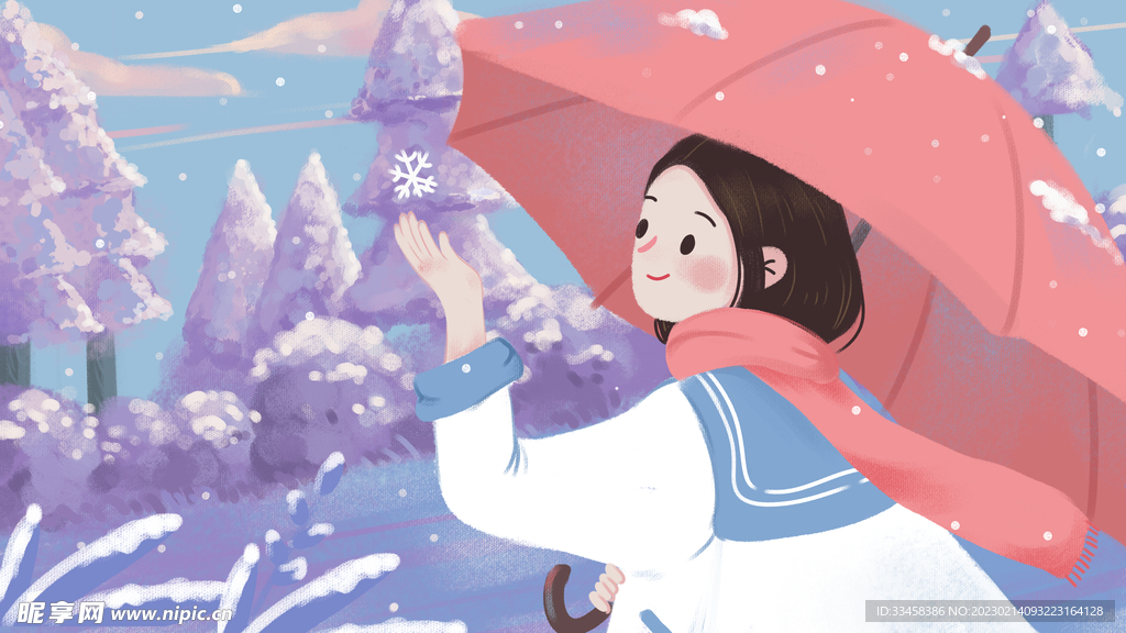 小雪冬季