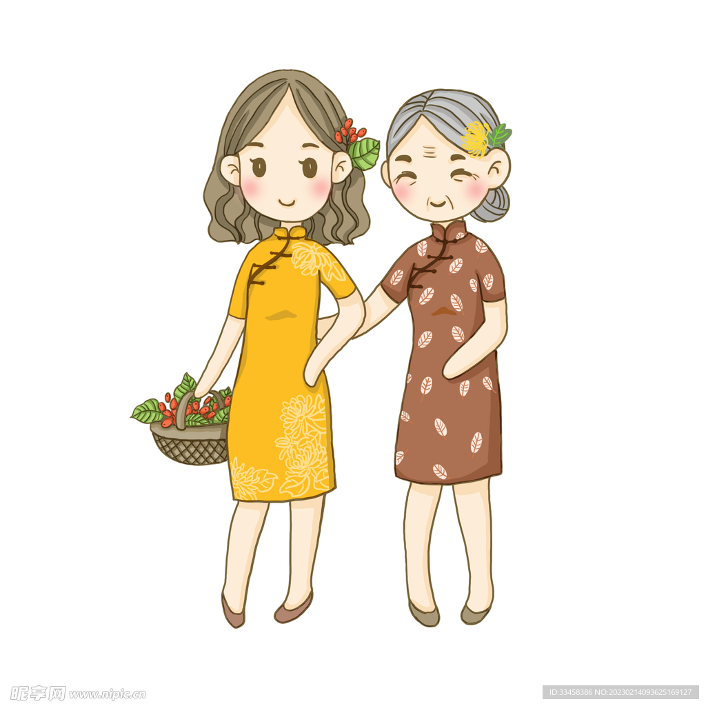 母女旗袍