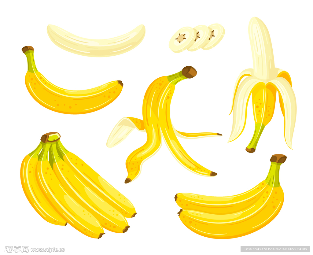 卡通香蕉素材