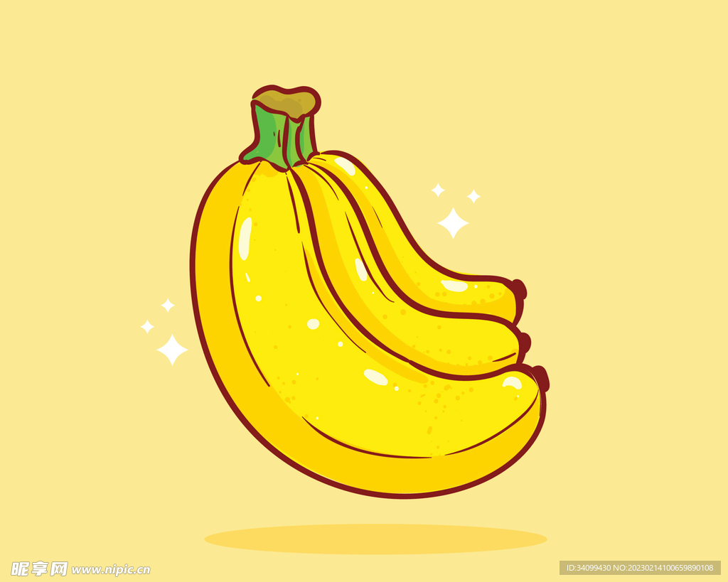 卡通香蕉矢量图下载图片素材免费下载 - 觅知网