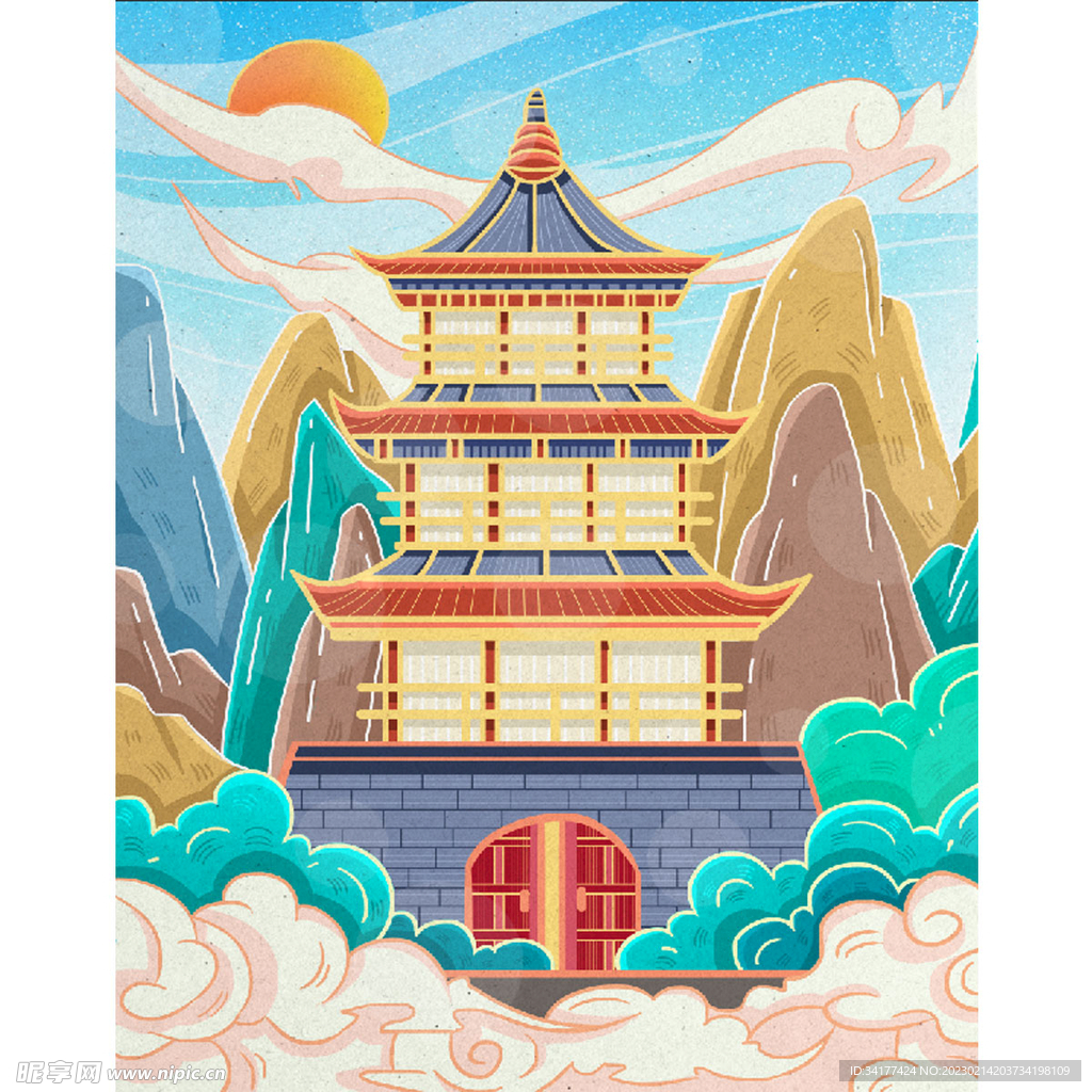  中国风建筑